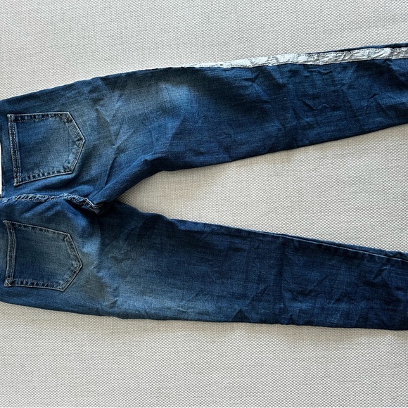 OZ Skinny Cut Jeans with Silver Stripe - Picture 6 of 6